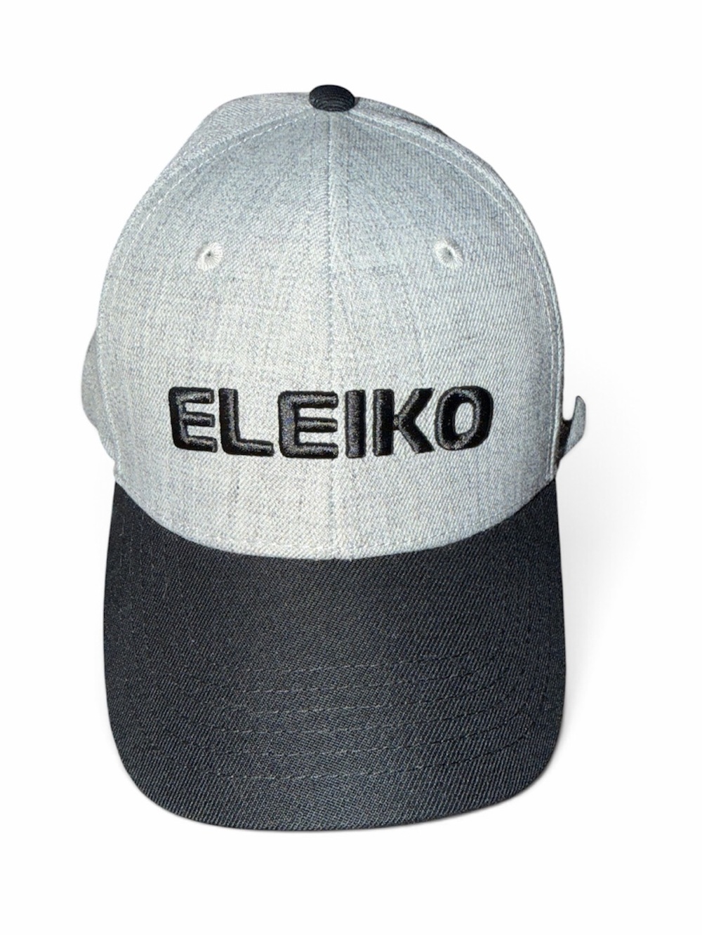 Eleiko Size OS Heather Gray Black Raise The Bar Embroidered Strapback Cap